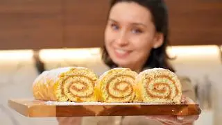 КРУЧЕ, чем Шарлотка! ПРОСТО натрите ЯБЛОКИ и залейте тестом! Вкуснейший рулет с яблоками