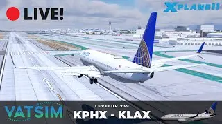 🔴 X-Plane 11 Live! | LevelUp 739 | KPHX - KLAX | Vatsim