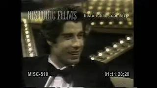 JOHN TRAVOLTA INTERVIEWED AT PREMIER OF "SATURDAY NIGHT FEVER" 1977
