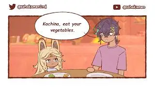 daily life of kinich (ft mualani & kachina) [GENSHIN IMPACT - COMIC MEME]