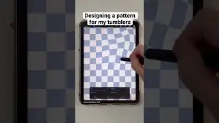 Designing a retro checkered pattern for tumblers #shorts