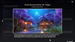 Geography Viewpoint Inazuma #1: Grand Nakarumi Shrine, Mt. Yougou - Genshin Impact