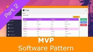 CRUD with MVP pattern, C#, WinForms and SQL Server - Part 2/3