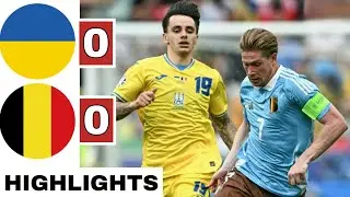 🟡Ukraine vs Belgium (0-0) Extended HIGHLIGHTS | EURO 2024