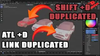 Difference between Duplicate and Link Duplicate in Blender