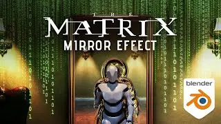 Matrix 4 Mirror Effect in Blender 3D - Mirror portal effect from the Matrix 4 trailer