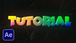 Create A Rainbow Text Effect In After Effects | Coloful Text Tutorial