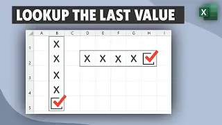 Lookup the Last Value in a Column or Row in Excel  - Get the Value in the Last Non-Empty Cell