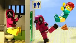 Ой! Как выиграть СКВИД ИГРА - ЛЕГО Красный свет Зеленый свет ТУАЛЕТ