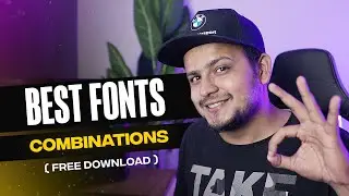 BEST FONT COMBINATIONS for Graphic Designer (Free Download)