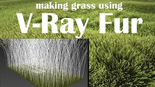 Make Grass Using V-Ray Fur In 3ds Max In 1 Minute !!