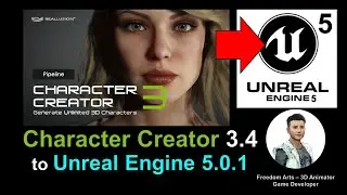 Character Creator 3.44 direct to Unreal Engine 5.0.1 - Full Tutorial 2022 May