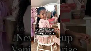 Her Reaction Is Everything 🥹 #momlife #toddlermom #makeupvanity #organizedhome #toys #toymakeup