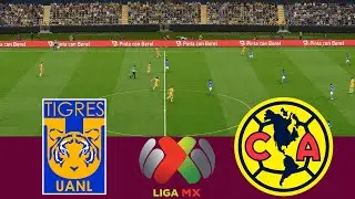 Tigres 0 vs 0 América - Videojuego Pes 2021