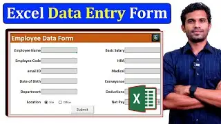 Automated Data Entry Form in Excel