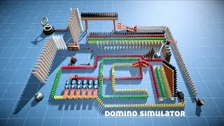 Satisfying Dominoes || Domino Simulator || 3D Domino Animation || Gameplay | RTX Ultra Graphics