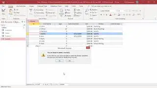 How to Delete Records from a Table in MS Access - Office 365