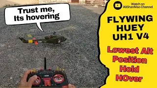 FlyWing Huey UH1 V4 Lowest Altitude Hover: Incredible Footage