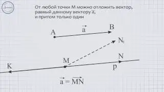 Геометрия 9 класс. Откладывание вектора от данной точки