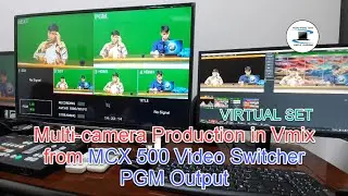 How to use Virtual Set to do the Multicamera Production in Vmix from MCX500 VideoSwitcher PGM output