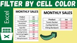 Easy Excel: Filter by Cell Color Tutorial 🎨🔍