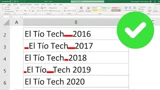 Como Quitar ESPACIOS en BLANCO dentro de una celda