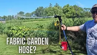 Gotron Garden Hose | 50ft Fabric Garden Hose with Swivel Handles