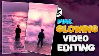 Pink Glowing Beach Video Editing | Instagram Trending Reel Editing | Caption Video Editor Tamil