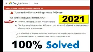 Issue fix of "Your site adheres to AdSense Program Policies