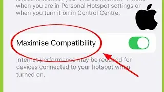 What is Portable Hotspot Maximise Compatibility in iPhone