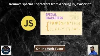 Remove special Characters from a String in JavaScript (Article Demo #13) | Online Web Tutor