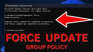 How to Force Update Group Policy (Command) Windows 11/10