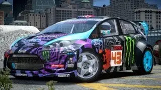 GTA IV 2013 Ford Fiesta Ken Block Hoonigan Crash Testing - Insanegaz