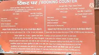 ticket price of red fort for foreigners or tourist / English