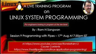 Session 9 Programming with Pipes in Linux| Linux Application Programming