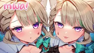 ASMR Twin Neko noms & kisses ❤