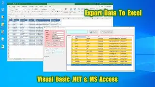 VB.NET and Access Database Programming : How to Export DataGridView To Excel File (Search & Export)