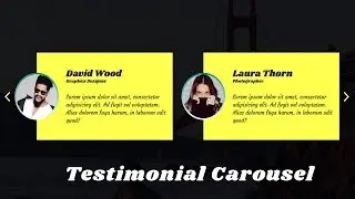 How to Create Testimonial Slider with owl carousel | Owl Carousel 2 | jQuery plugin Tutorial