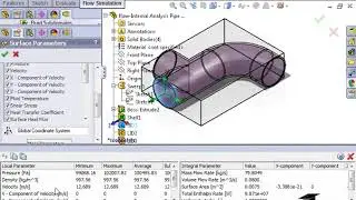 Creating Simple Flow Study of Fluid in a Pipe in SolidWorks