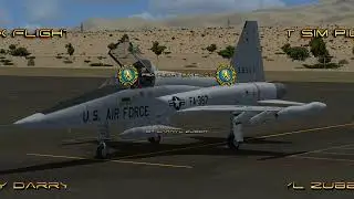 Landing the Northrop F-5A at Edwards AFB in FSX