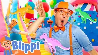 Blippi’s Colorful Dino Dance Party 🦖 🦕 - Blippi's Big 10! | Educational Videos for Kids