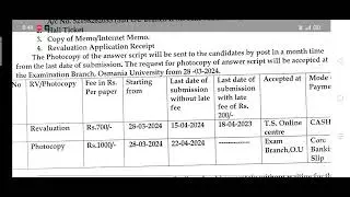 OU BED Spl education revaluation 2024 details
