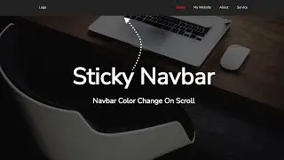 How to Create Sticky Navigation Bar on Scroll Using Html CSS and JavaScript