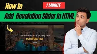 How To Add Revolution Slider Plugin 6.0  In HTML Web Pages | WordPress Revolution Slider