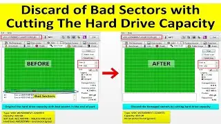 Cutting the Hard Drive Capacity to Dispose of Bad Sectors