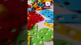 Конструктор мозаики с шуруповертом и отверткой 
