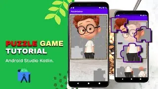 android kotlin how to make puzzle game in android studio/puzzle game tutorial