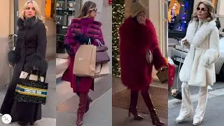 December Inspirational Style From Fashion Capital ❄️ Milan Street Style 🇮🇹 Winter All Fashion Looks