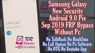 All Samsung Sep 19 FRP Google Lock Bypass Android 9.0 Without PC | Tested By Samsung J4 Done..