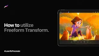 How to utilize Freeform Transform in Procreate